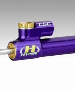 Amortiguador de dirección lineal 140mm Morado Hyperpro