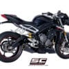 Escape SC-Project SC1R Negro TRIUMPH STREET TRIPLE S 660 17-19 - T18A-93MB