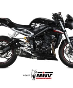 Escape MIVV Delta Race negro Triump Street Triple R/S/RS 17-21 - T.019.LDRB.