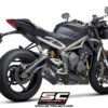 Escape SC-Project SC1-R negro Triumph Street triple 765 S/R/RS 20-21 - T18C-K93B