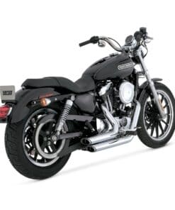 Línea completa Vance & hines Shortshots Staggered Chrome para Harley Sporters 2004-2013